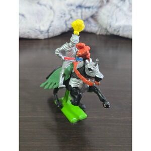 Vintage Britains Ltd 1971 Knight on Horse Figure Medieval Plastic Toy